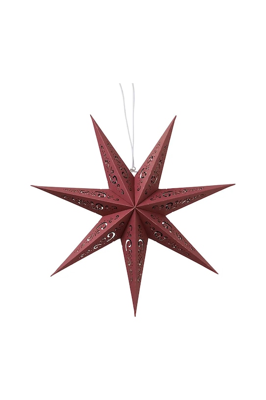 Boltze zawieszka dekoracyjna Kassina 16,5 x 50 cm bordowy 2062231