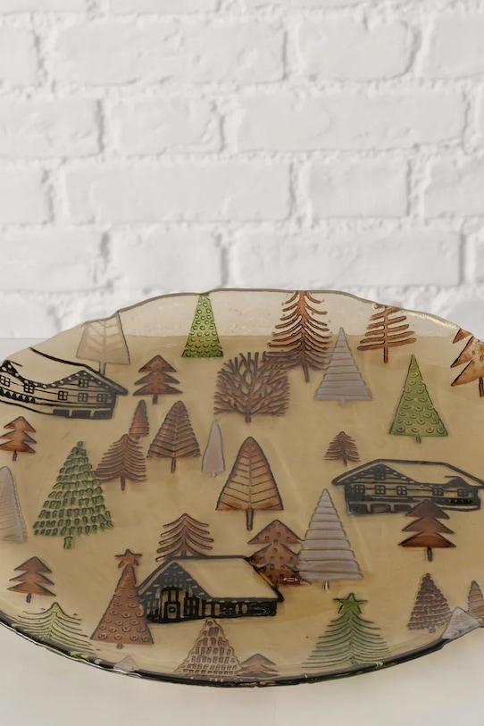 Boltze talerz ozdobny Nelas 28 cm 2069819 multicolor AA00