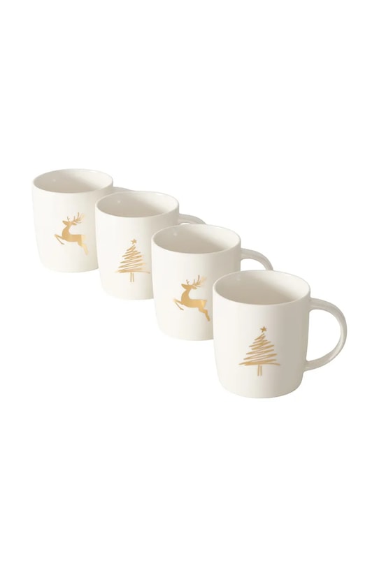 Boltze zestaw kubków Brilly 320 ml 4-pack biały 2061625