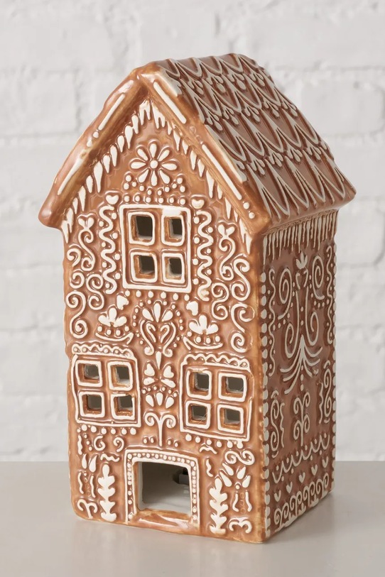 Lifestyle Boltze felinar de Crăciun cu LED-uri Gingerbread 18 cm 2059364 maro