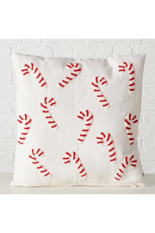 Bavlnený dekoratívny podsedák Boltze Candycane 45 x 45 cm 2060468 biela AA00