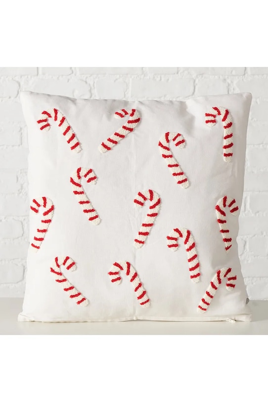 Boltze pernă decorativă din bumbac Candycane 45 x 45 cm 2060468 alb AA00