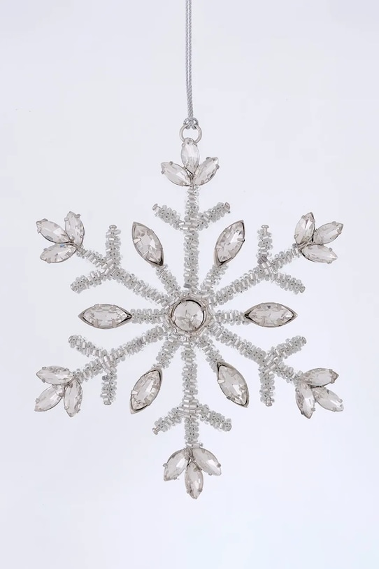 Boltze zawieszka świąteczna Salju 5,5 cm 2063084 szary AA00