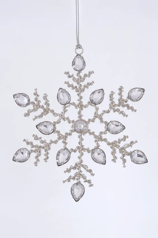 Boltze zawieszka dekoracyjna Salju 16,5 cm 2063083 szary AA00