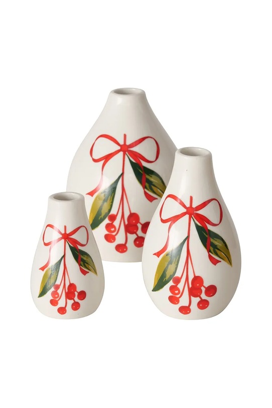 Διακοσμητικό βάζο Boltze Noelle 12 cm 3-pack πολύχρωμο 2060538
