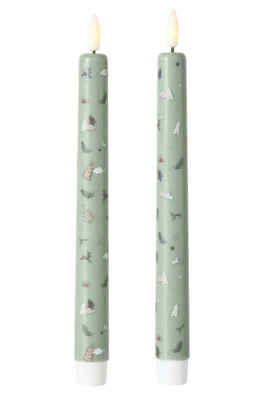 Boltze zestaw świec led Falko 22 cm 2-pack turkusowy 2069510
