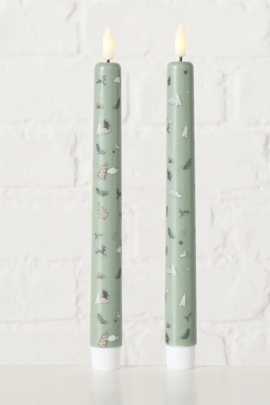 Boltze zestaw świec led Falko 22 cm 2-pack 2069510 turkusowy AA00