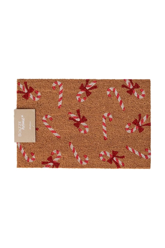 Boltze wycieraczka świąteczna Candy 60 x 40 cm brązowy 2058596