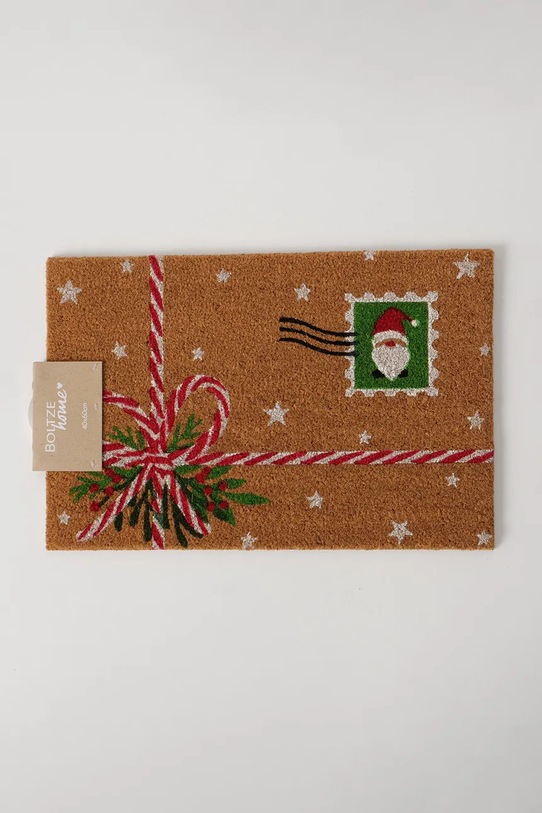 Boltze wycieraczka świąteczna Julebrev 60 x 40 cm 2060152 brązowy AA00