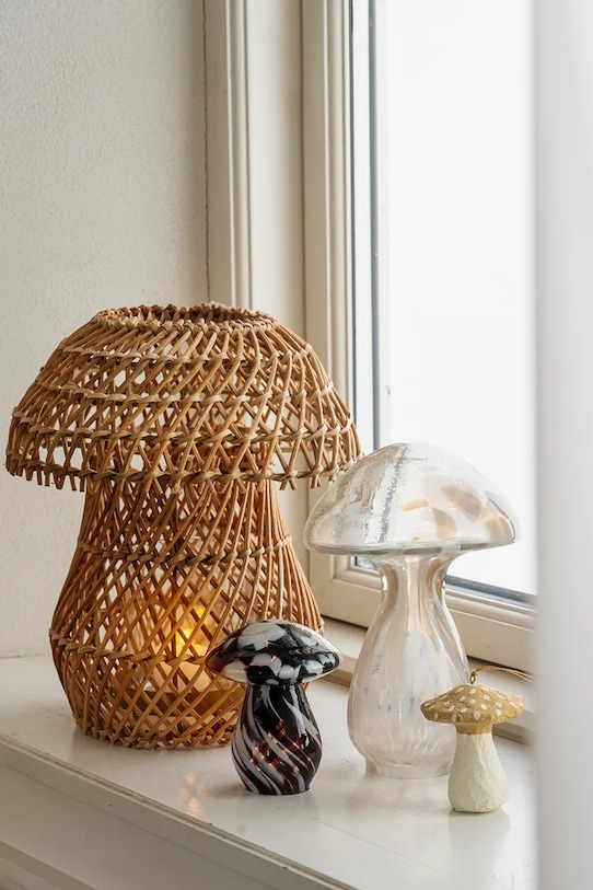 Madam Stoltz zestaw zawieszek świątecznych 7,5 cm 2-pack MS2410.15 beżowy AA00