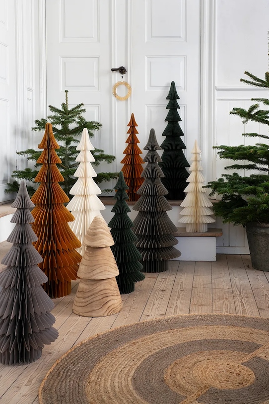 Madam Stoltz choinka dekoracyjna 37 x 93 cm MS2410.29 beżowy AA00