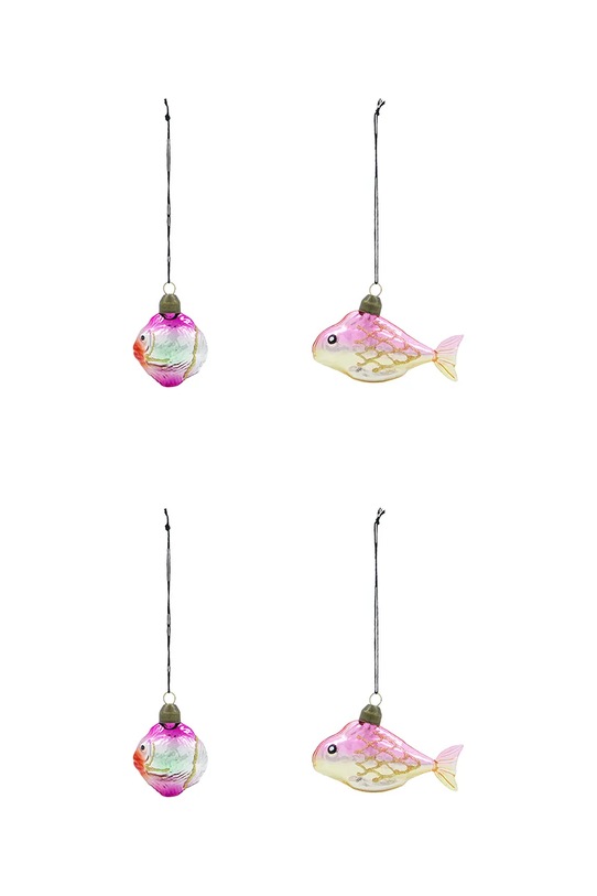 House Doctor zestaw bombek choinkowych HDPez 5 cm 4-pack multicolor 206922187