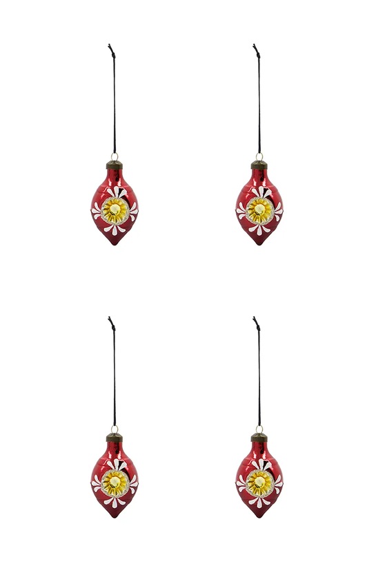 House Doctor set de globuri de crăciun HDNostal 9,3 x 4,9 cm 4-pack multicolor 206862196
