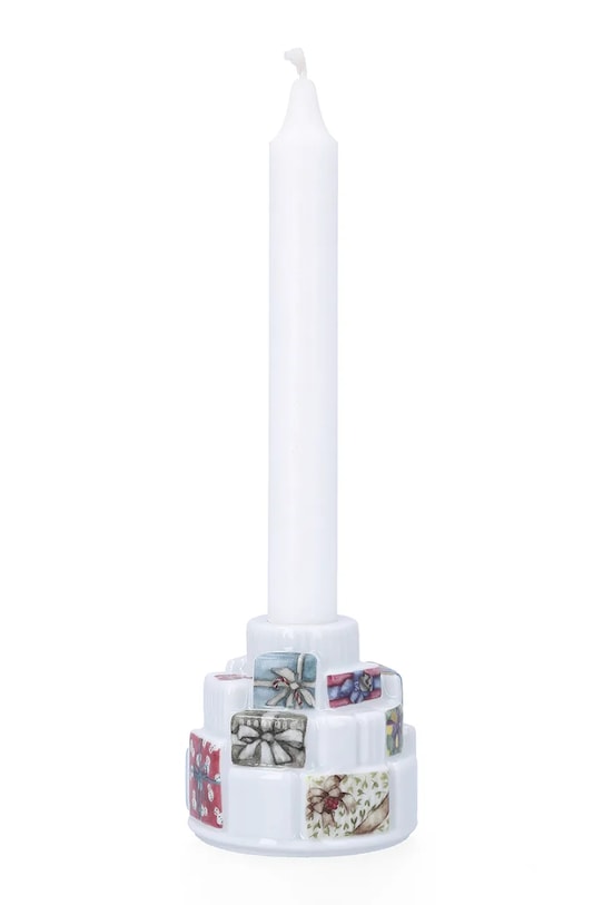 Kähler świecznik dekoracyjny Hammershoi Christmas Gifts 20 x 9,5 x 9,5 cm 693158 biały AA00