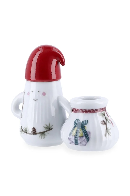 Kähler świecznik dekoracyjny Hammershoi Christmas 8,5 x 11,5 x 6 cm biały 693159
