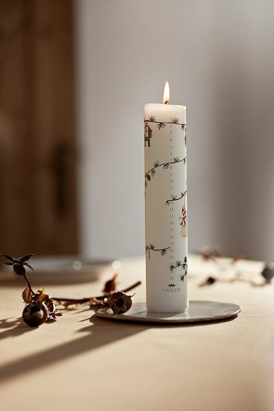 Kähler lumânare de advent Hammershoi Christmas 5 cm 693172 alb AA00
