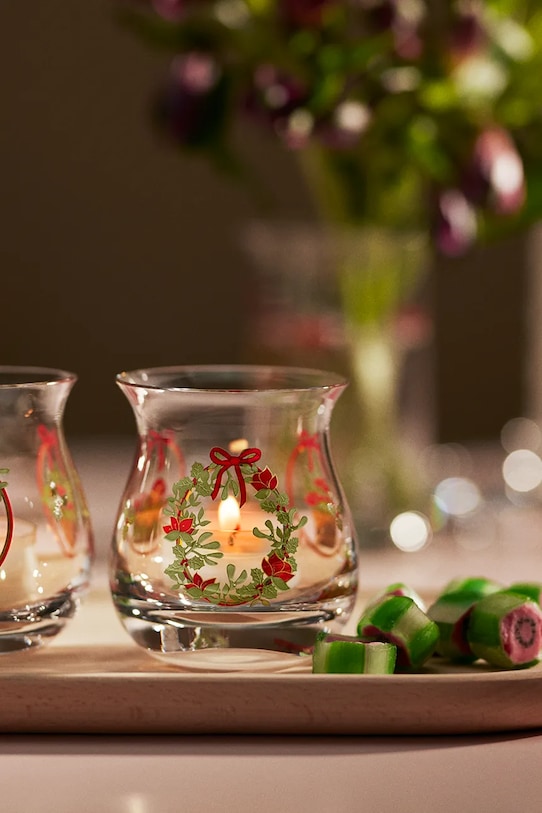 Holmegaard sfeșnic decorativ Holmegaard Christmas 7,5 x 7 cm 2-pack transparent 4800574