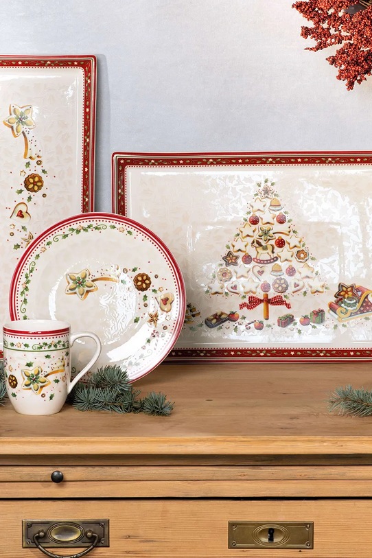 Lifestyle Villeroy & Boch półmisek do prezentacji Winter Bakery Delight 40 x 27,5 cm 1486122850 multicolor