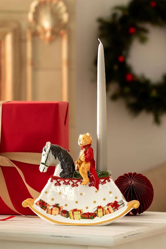 Villeroy & Boch świecznik dekoracyjny Christmas Toy's 21,5 x 8,7 x 16,9 cm multicolor 1483276551