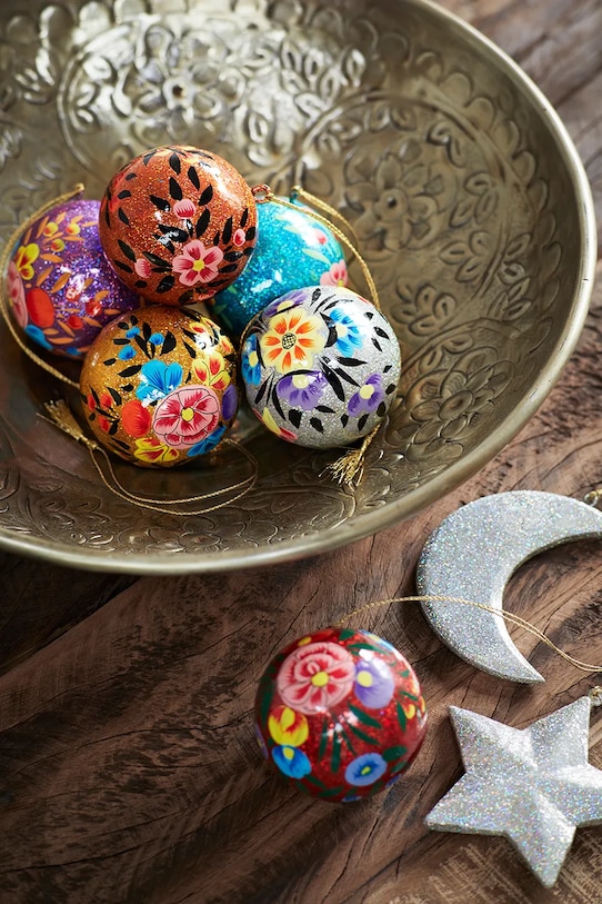 Madam Stoltz zawieszka świąteczna 8 cm 2-pack AL.11026A27B szary AA00