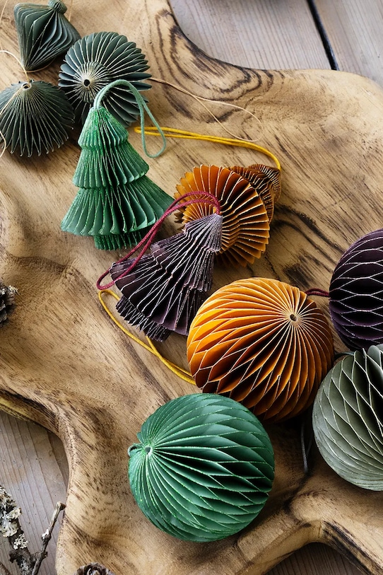 Lifestyle Madam Stoltz zawieszka świąteczna 4 cm 3-pack MS2311.16B zielony