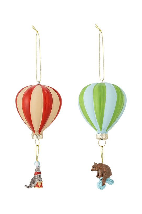 Bloomingville bombka choinkowa 8 x 15 cm 2-pack multicolor 82072369
