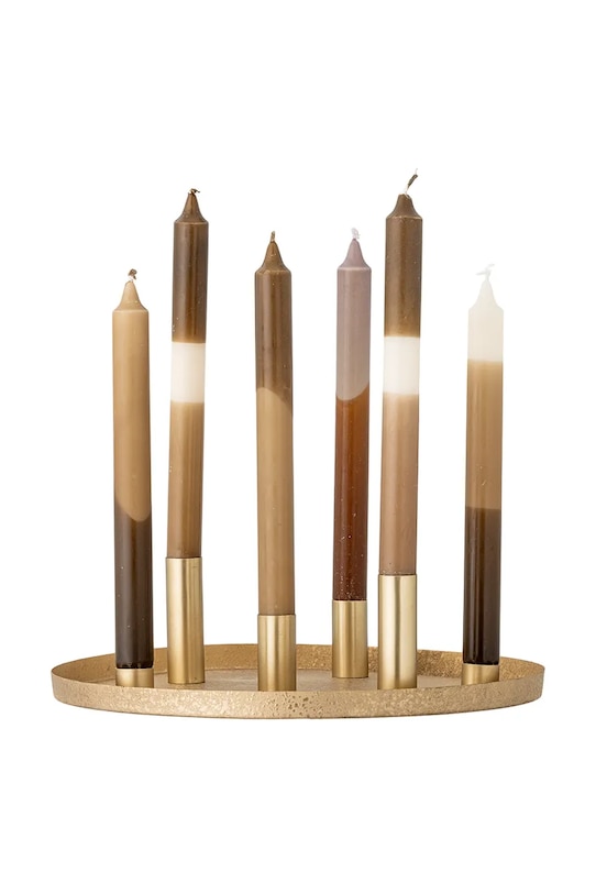 Lifestyle Bloomingville świecznik dekoracyjny Maxime 30 x 8 cm 82068438 żółty