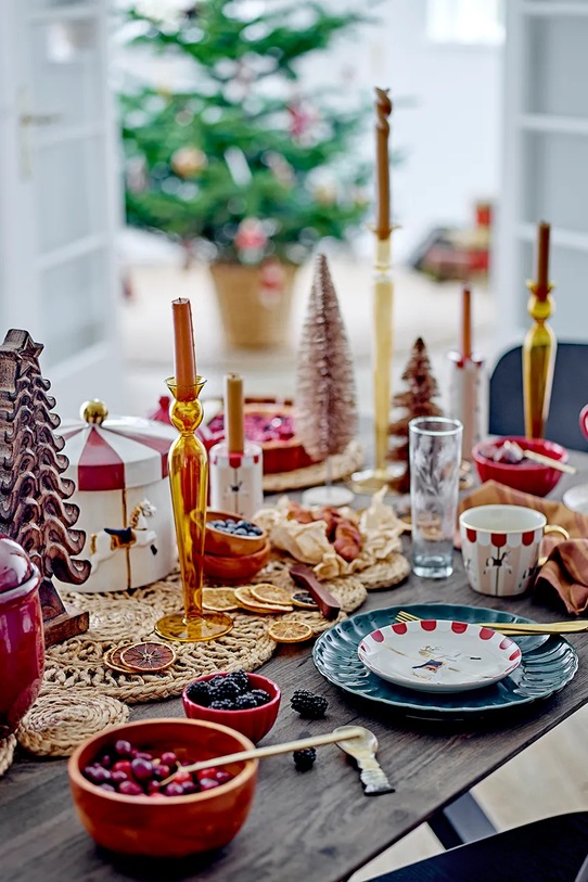 Lifestyle Bloomingville zestaw kubków świątecznych Merry-go-round 300 ml 2-pack 82062865 multicolor