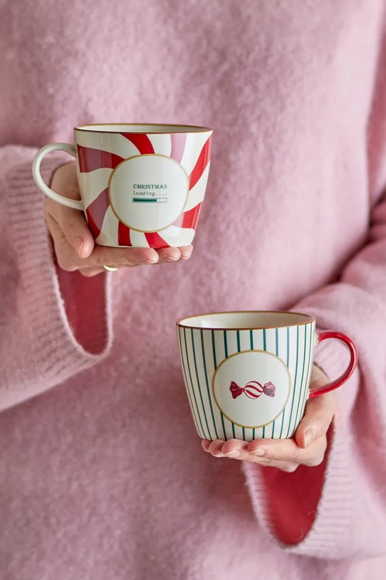 Bloomingville zestaw kubków Yule Mug 300 ml 2-pack 82062887 multicolor AA00