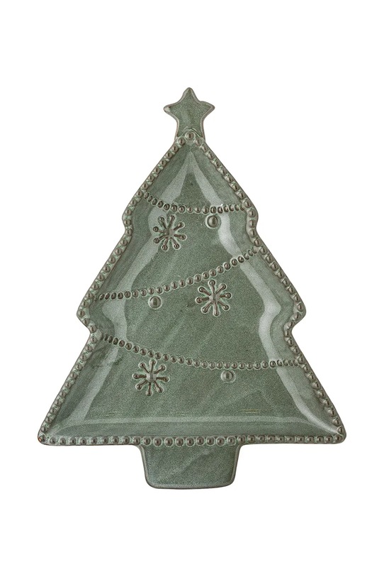 Bloomingville półmisek świąteczny Alder 24 x 2,5 x 19 cm zielony 82061867