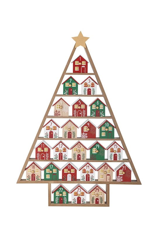 Adventný kalendár Bloomingville Calvin 44 x 61,5 x 6 cm viacfarebná 82061749