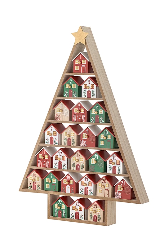 Adventný kalendár Bloomingville Calvin 44 x 61,5 x 6 cm 82061749 viacfarebná AA00