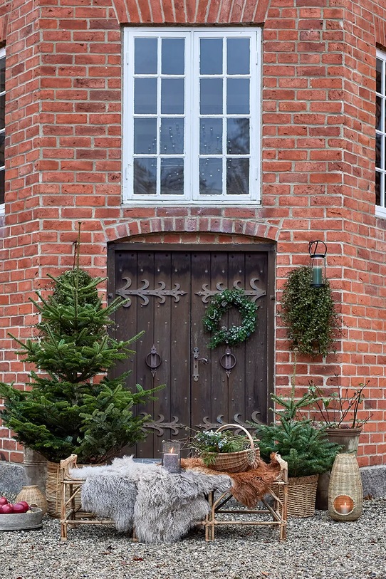 Bloomingville wieniec świąteczny Cedar Wreath 50 x 11 cm 82072345 zielony
