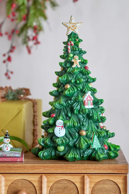 Lifestyle Led διακοσμητικό χριστουγεννιάτικου δέντρου Bloomingville Eddy Deco 25,5 x 40 x 25 cm 82072153 πράσινο