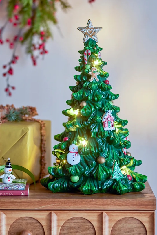 Led διακοσμητικό χριστουγεννιάτικου δέντρου Bloomingville Eddy Deco 25,5 x 40 x 25 cm πράσινο 82072153