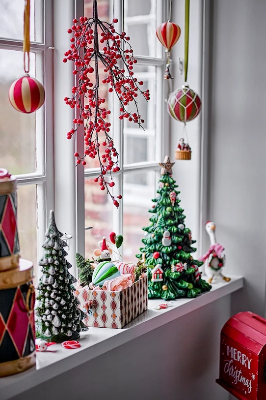 Led διακοσμητικό χριστουγεννιάτικου δέντρου Bloomingville Eddy Deco 25,5 x 40 x 25 cm 82072153 πράσινο