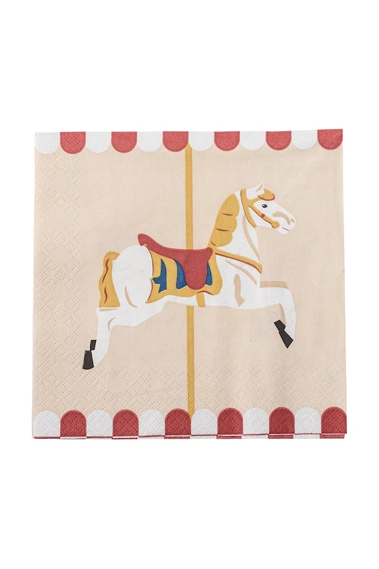 Bloomingville zestaw serwetek papierowych Merry-go-round 33 x 33 cm 20-pack 82062899 multicolor AA00