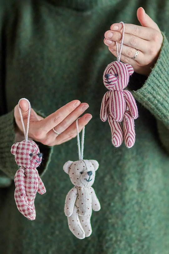 Lifestyle Bloomingville decorațiuni de crăciun 5 x 11,5 x 4,5 cm 3-pack 82072372 multicolor