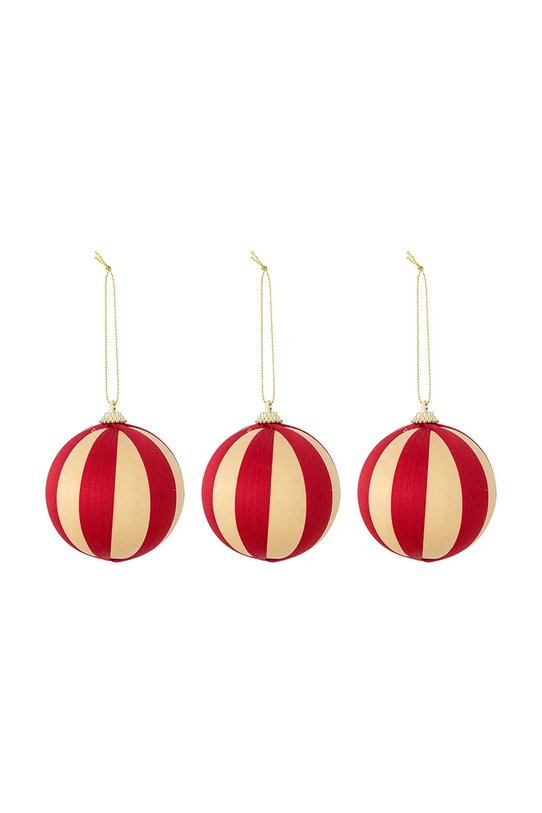 Bloomingville zestaw ozdób choinkowych 8 cm 3-pack multicolor 82072370