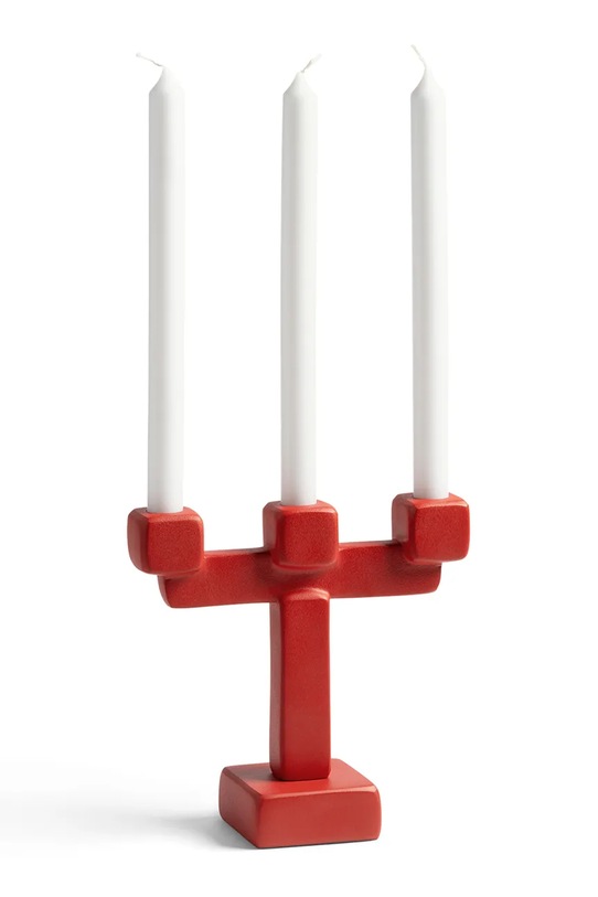 Dekoračný svietnik &k amsterdam chunk large 21 x 8 x 20,5 cm 3245.02 červená AA00