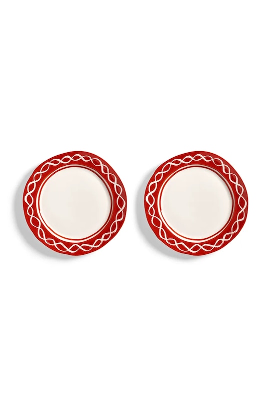 &k amsterdam zestaw talerzy deserowych festivo M/22,5 cm brązowy 2192.03