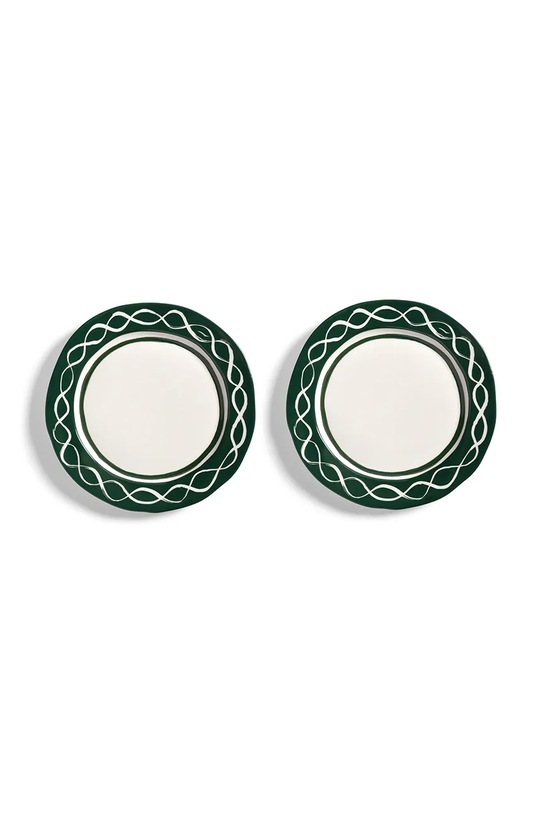 Σετ πιάτων γλυκού &k amsterdam festivo M/22,5 cm 2-pack πράσινο 2192.04