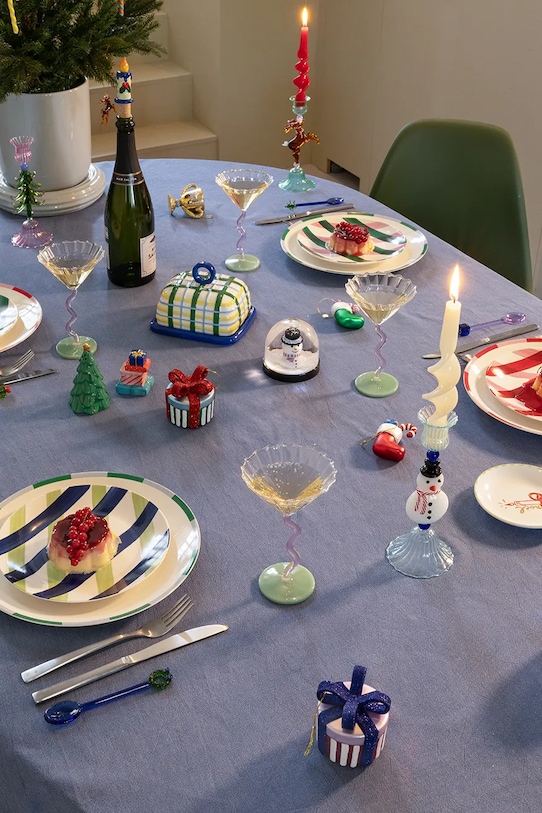 Lifestyle &k amsterdam świecznik dekoracyjny merry snowman 20 cm 2186.07 multicolor