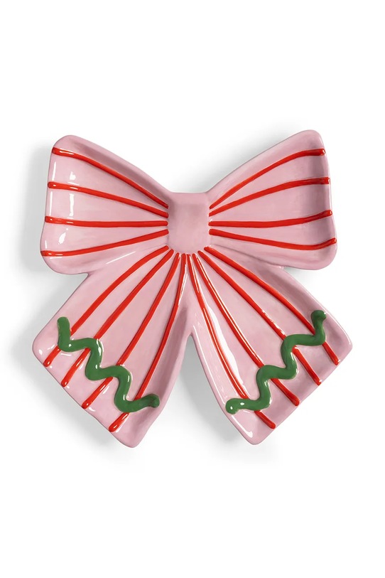 Декоративная тарелка &k amsterdam ribbon 22 x 22 x 3,5 cm мультиколор 2797.43