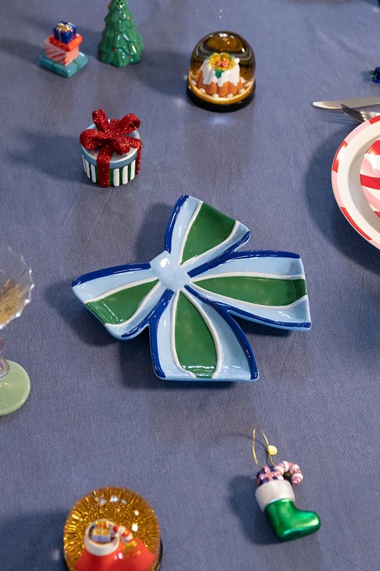 Lifestyle &k amsterdam talerz dekoracyjny ribbon 22 x 22 x 3,5 cm 2797.44 multicolor