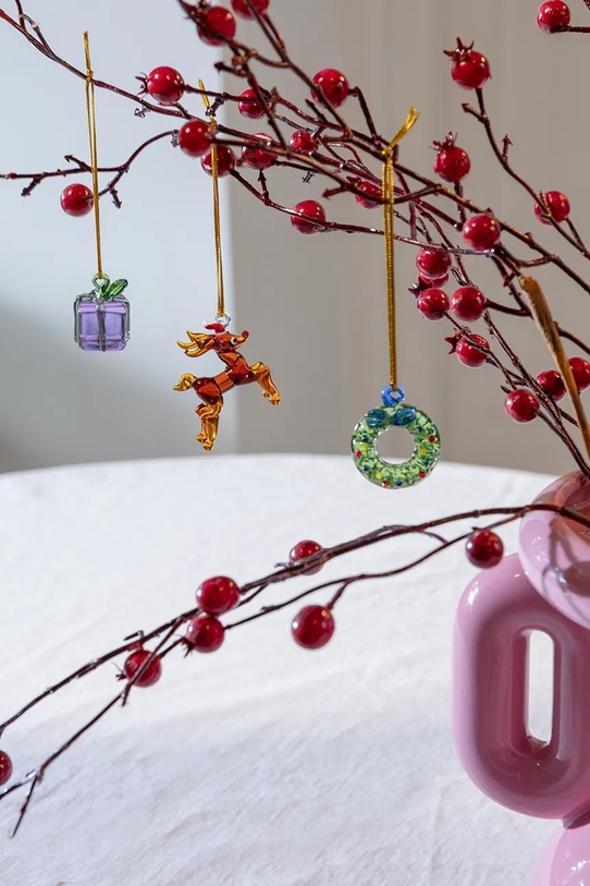 &k amsterdam zawieszka dekoracyjna merry 3-pack 1253.02 multicolor