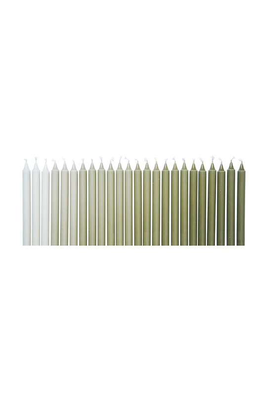 ferm LIVING zestaw świec 24-pack zielony 1104271955