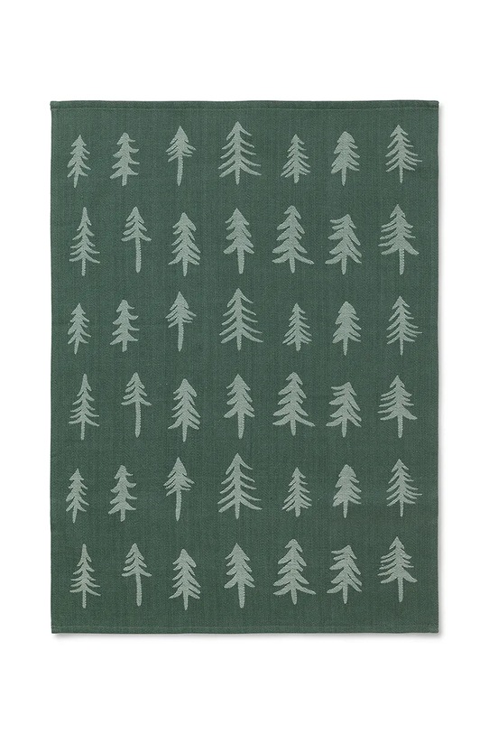 ferm LIVING ręcznik bawełniany zielony 100288408