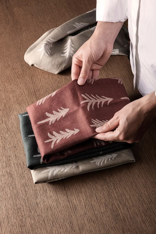 ferm LIVING ręcznik bawełniany 100288408 zielony AA00
