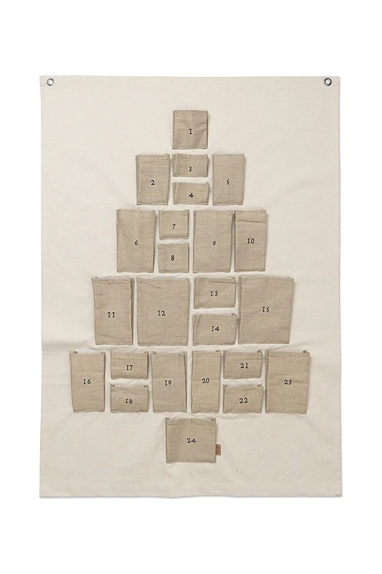ferm LIVING kalendarz adwentowy beżowy 1104267542